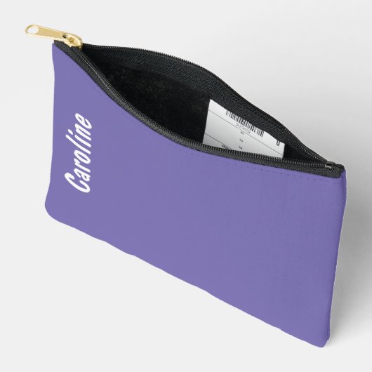 Elegantes Signature-Script-Monogramm Zubehörtasche (Offen)