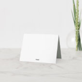 Elegantes Signature Script Vielen Dank Dankeskarte (Rückseite)