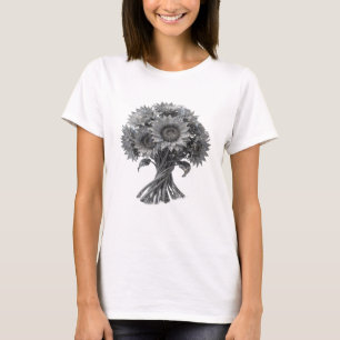 Elegantes Silber ABSTRACT ART Design T-Shirt