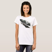 Elegantes Silber ABSTRACT ART Design T-Shirt (Vorne ganz)