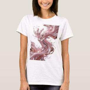 Elegantes Silber ABSTRACT ART Grafikdesign T-Shirt