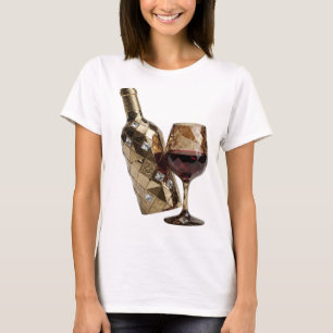 Elegantes Silber ABSTRACTE KUNST Moderne Gestaltun T-Shirt