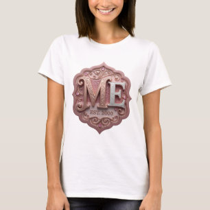 Elegantes Silber ABSTRAKTE KUNST Abstrakte Gestalt T-Shirt