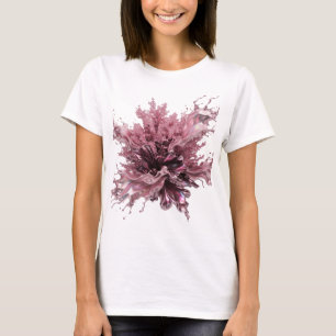 Elegantes Silber ABSTRAKTE KUNST Tragbare Kunst T-Shirt