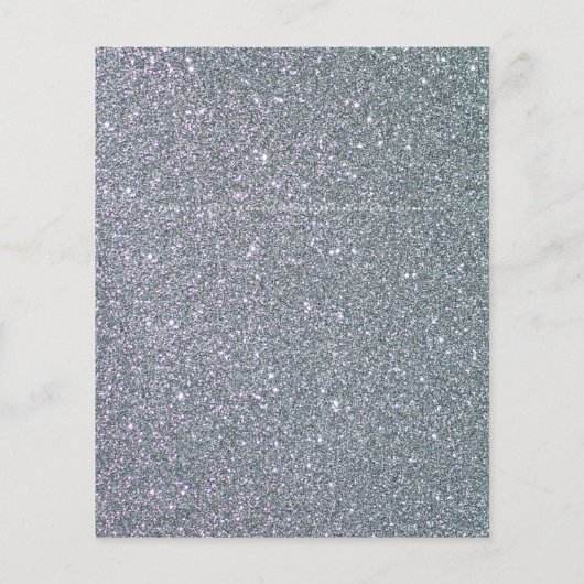 Elegantes Silber Budget 25. Hochzeitstag (Rückseite)