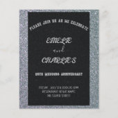 Elegantes Silber Budget 25. Hochzeitstag (Vorderseite)