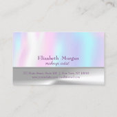 Elegantes Silber,Holographic Loyalty Card Treuekarte (Rückseite)