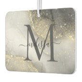 Elegantes Silber und Gold Autolufterfrischer (Links)