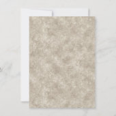 Elegantes Silber und Weiß Border PROBE DINNER Einladung (Rückseite)