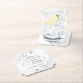 Elegantes Silber und Weiß, nimm mir nicht die Hoch Untersetzer (Vor Ort)