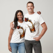 Elegantes Silber WHISKY SPLASH T-Shirt (Unisex)