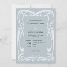 Elegantes silberblaues Vintage-Band