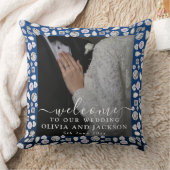 Elegantes Silberes blaues Herz Diamant Glitzer Hoc Kissen (Decke)