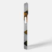 Elegantes, silberfarbenes Gold geometrisch Case-Mate iPhone Hülle (Rückseite / Rechts)