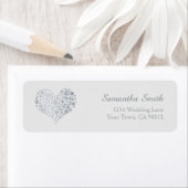 Elegantes Silberherz am Hellgrauen (Insitu)