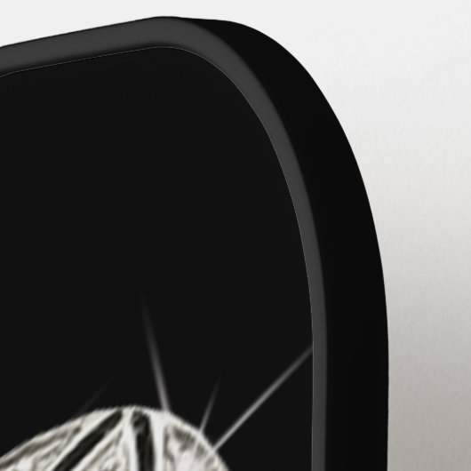 Elegantes Silberherz Pickleball Schläger (Linke Seite)