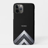 Elegantes Silbermetall-Muster Case-Mate iPhone Hülle (Rückseite)