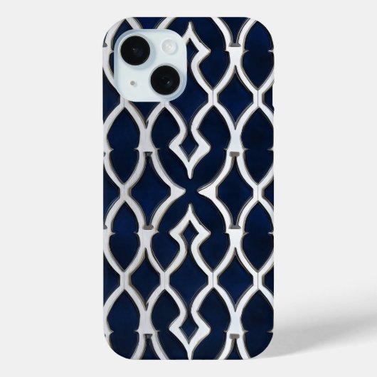 Elegantes Silbermuster Case-Mate iPhone Hülle (Rückseite)
