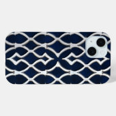 Elegantes Silbermuster Case-Mate iPhone Hülle (Rückseite (Horizontal))