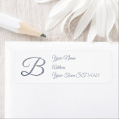 Elegantes silbernes Glitter-Monogramm B Personalis (Insitu)