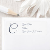 Elegantes silbernes Glitter-Monogramm C personalis (Insitu)