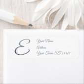 Elegantes silbernes Glitter-Monogramm E personalis (Insitu)