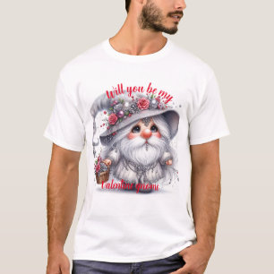 Elegantes silbernes, schönes Blumenzwerg T-Shirt