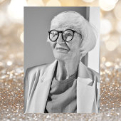 Elegantes Silver 70. Geburtstags-Foto Einladung