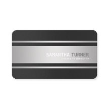 Elegantes Silver Black Textured Beruflich Custom