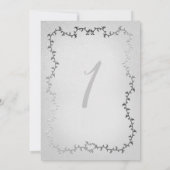 Elegantes Silver Carriage Storybook 1. Geburtstag Einladung (Rückseite)