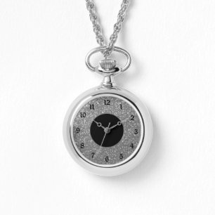 Elegantes Silver Face Armbanduhr