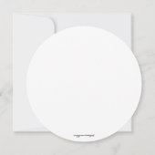 Elegantes Silver Floral Wreath Brautparty Einladun Einladung (Rückseite)