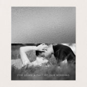 Elegantes Silver Foil Script Foto Danke Karte (Innenseite Aufgefaltet)