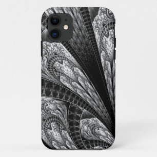 Elegantes Silver Fraktal Design Case-Mate iPhone Hülle
