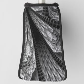 Elegantes Silver Fraktal Design Golf Headcover (Rotieren 90)