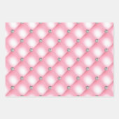 Elegantes Silver Glam Bling Silver Glitzer Geschen Geschenkpapier Set (Vorderseite)