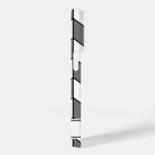 Elegantes Silver Glitzer Herringbone Zickzack Must Case-Mate iPhone Hülle (Rückseite / Rechts)