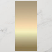 Elegantes Silver Gold Calligraphy Wedding Menu Menükarte (Rückseite)