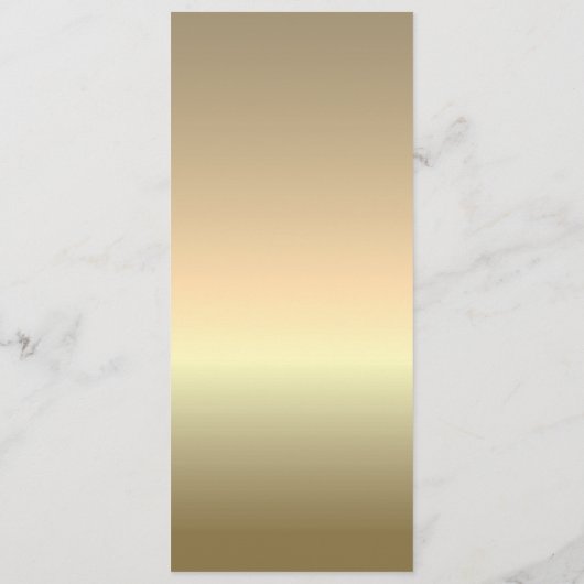 Elegantes Silver Gold Calligraphy Wedding Menu Menükarte (Rückseite)