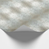 Elegantes Silver Gray Festive Chic Muster Geschenkpapier (Ecke)