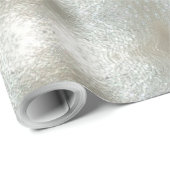 Elegantes Silver Gray Festive Chic Muster Geschenkpapier (Rolleneckpunkt)