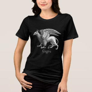 Elegantes Silver Gray / Graues Griffin Legendary B Tri-Blend Shirt