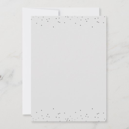 Elegantes Silver Gray Simple Virtual Brautparty Einladung (Rückseite)