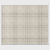 Elegantes Silver Grid Premium Matte Wrapping Paper Geschenkpapier (Flach)