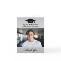 Elegantes Silver Personalisiert Abschluss Foto