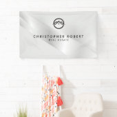 Elegantes Silver Real Anwesen Banner (Insitu)