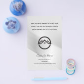 Elegantes Silver Real Anwesen Flyer (Einzeln)