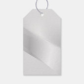 Elegantes Silver Real Anwesen Geschenkanhänger (Rückseite)