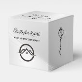 Elegantes Silver Real Anwesen Geschenkschachtel (Vorderseite)