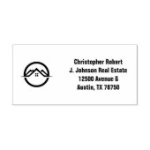 Elegantes Silver Real Anwesen Gummistempel (Prägung)